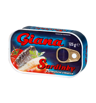 Sardinky v rajčatové omáčce 125g 